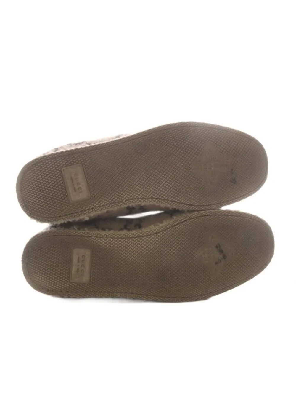 Gucci Loafers Slip-on GG Wool Horsebit Beige